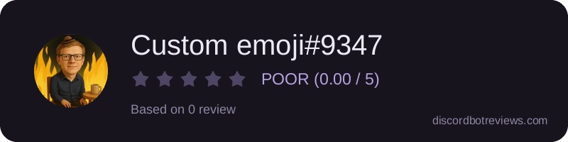 Rating widget preview for Custom emoji#9347