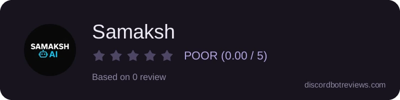 Rating widget preview for Samaksh