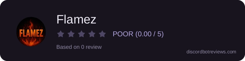 Rating widget preview for Flamez