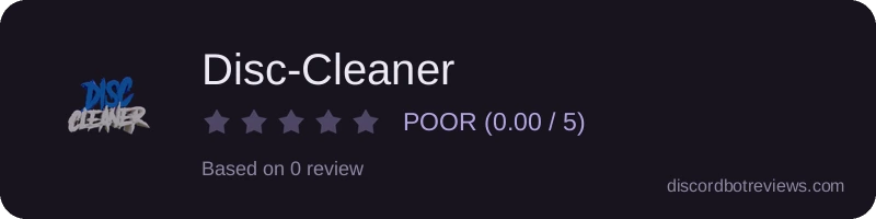 Rating widget preview for Disc-Cleaner