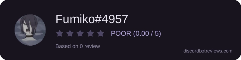 Rating widget preview for Fumiko#4957