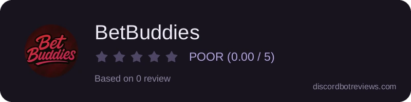 Rating widget preview for BetBuddies