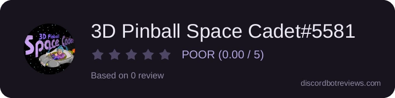Rating widget preview for 3D Pinball Space Cadet#5581