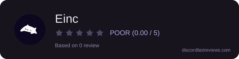 Rating banner for Einc