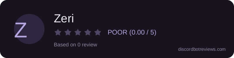 Rating widget preview for Zeri