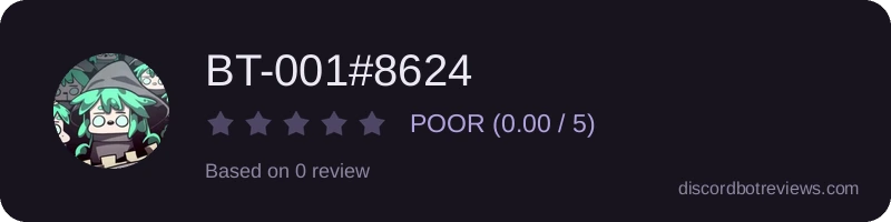 Rating widget preview for BT-001#8624