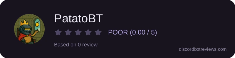 Rating widget preview for PatatoBT