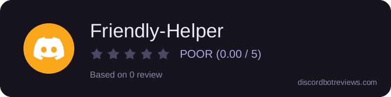 Rating widget preview for Friendly-Helper