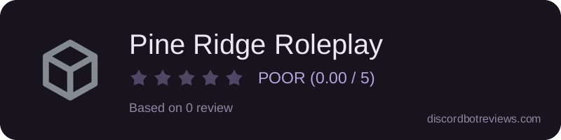 Rating widget preview for Pine Ridge Roleplay