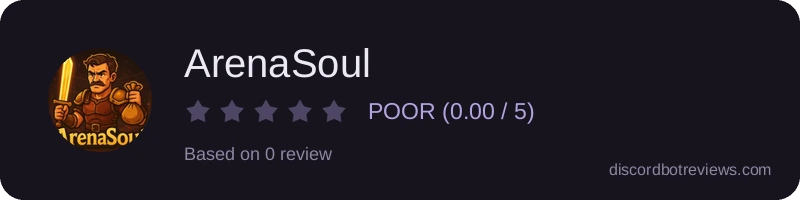 Rating widget preview for ArenaSoul