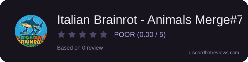 Rating widget preview for Italian Brainrot - Animals Merge#7571