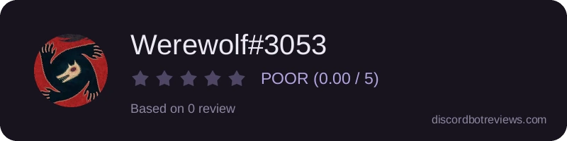 Rating widget preview for Werewolf#3053
