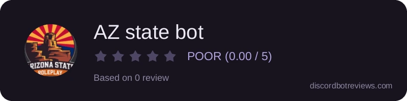 Rating widget preview for AZ state bot