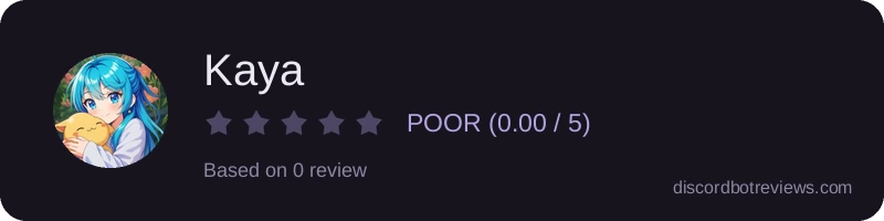 Rating widget preview for Kaya