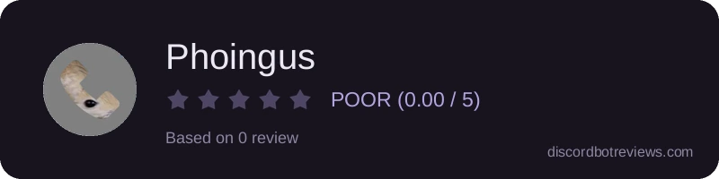 Rating widget preview for Phoingus