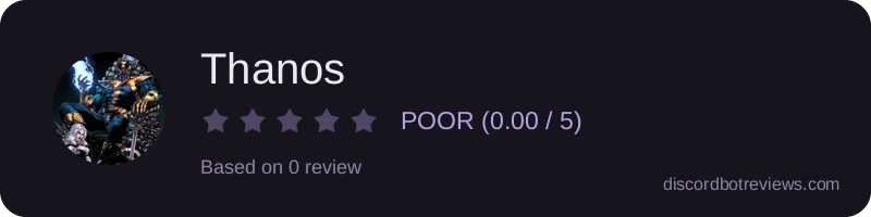 Rating widget preview for Thanos