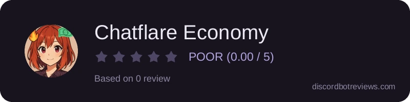 Rating widget preview for Chatflare Economy