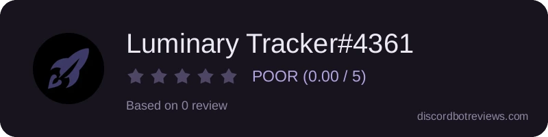 Rating widget preview for Luminary Tracker#4361