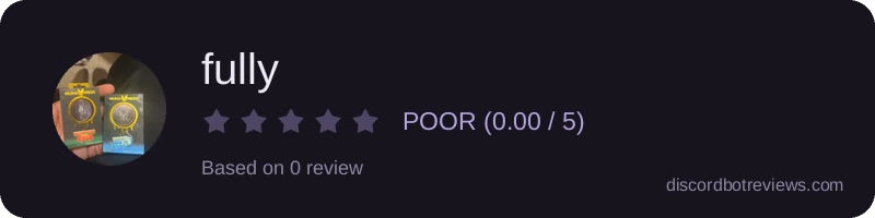 Rating banner for fully
