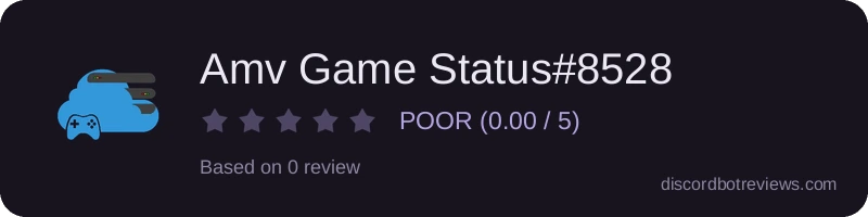 Rating widget preview for Amv Game Status#8528