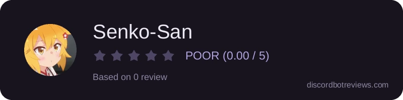 Rating banner for Senko-San
