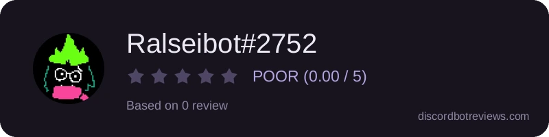 Rating widget preview for Ralseibot#2752