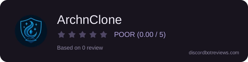 Rating widget preview for ArchnClone
