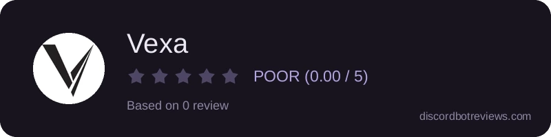 Rating widget preview for Vexa