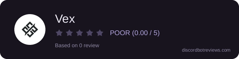 Rating widget preview for Vex