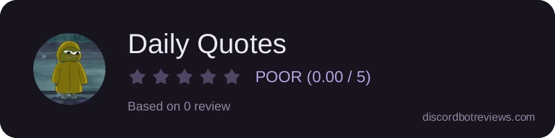 Rating banner for Daily Quotes