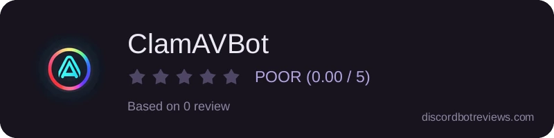 Rating banner for ClamAVBot
