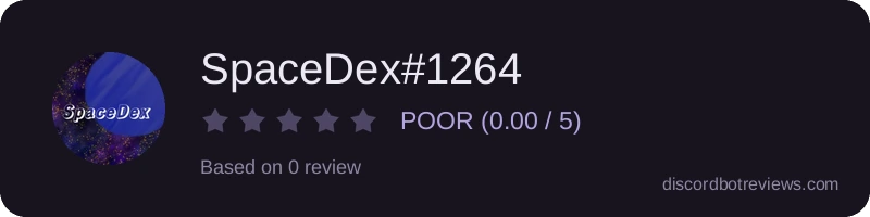 Rating widget preview for SpaceDex#1264