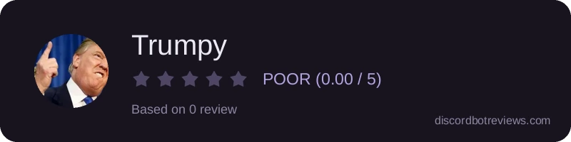 Rating widget preview for Trumpy