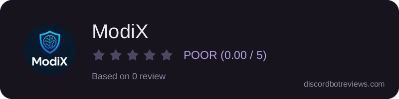 Rating widget preview for ModiX