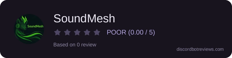 Rating widget preview for SoundMesh