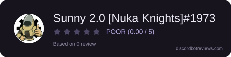 Rating widget preview for Sunny 2.0 [Nuka Knights]#1973