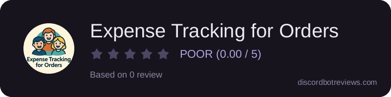Rating banner for Expense Tracking for Orders