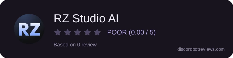 Rating widget preview for RZ Studio AI