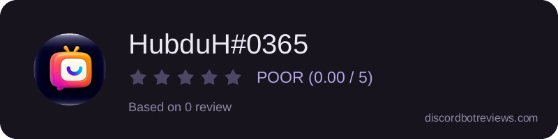 Rating widget preview for HubduH#0365