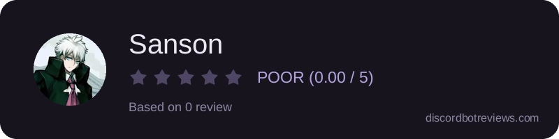 Rating widget preview for Sanson