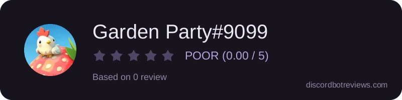 Rating widget preview for Garden Party#9099