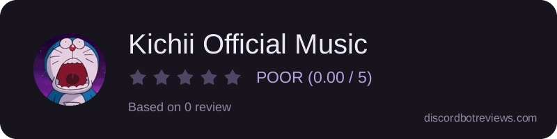 Rating widget preview for Kichii Official Music