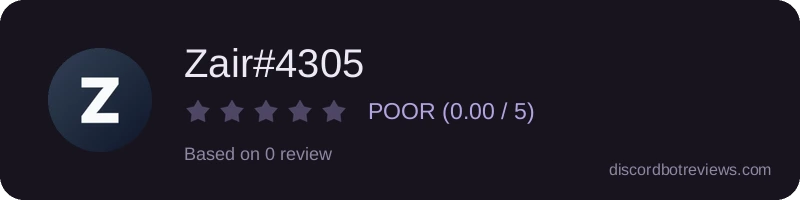 Rating widget preview for Zair#4305