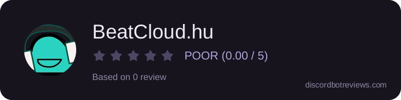 Rating widget preview for BeatCloud.hu