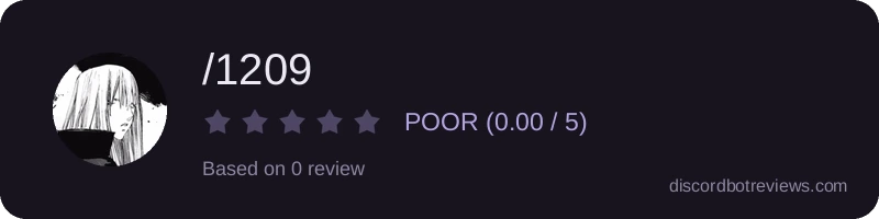 Rating widget preview for /1209