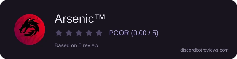 Rating widget preview for Arsenic™