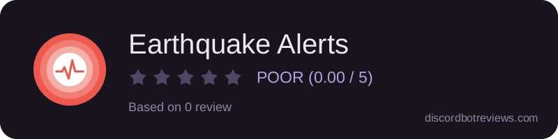 Rating widget preview for Earthquake Alerts