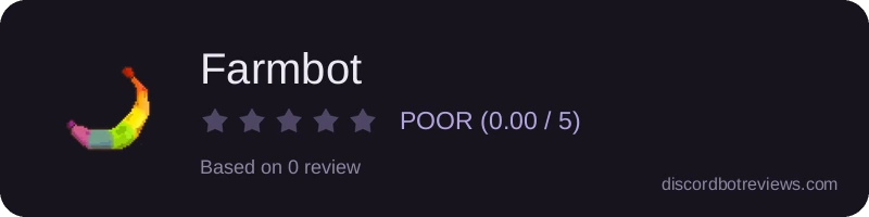 Rating widget preview for Farmbot
