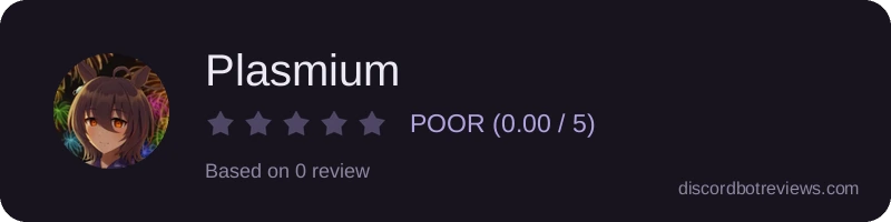 Rating widget preview for Plasmium