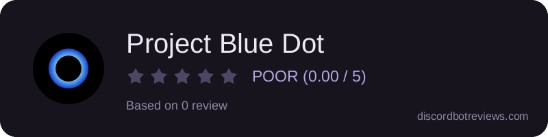 Rating widget preview for Project Blue Dot